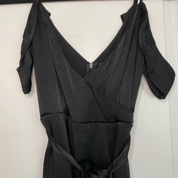 Bardot Black Off the Shoulder Midi Dress - Picture 3 of 7